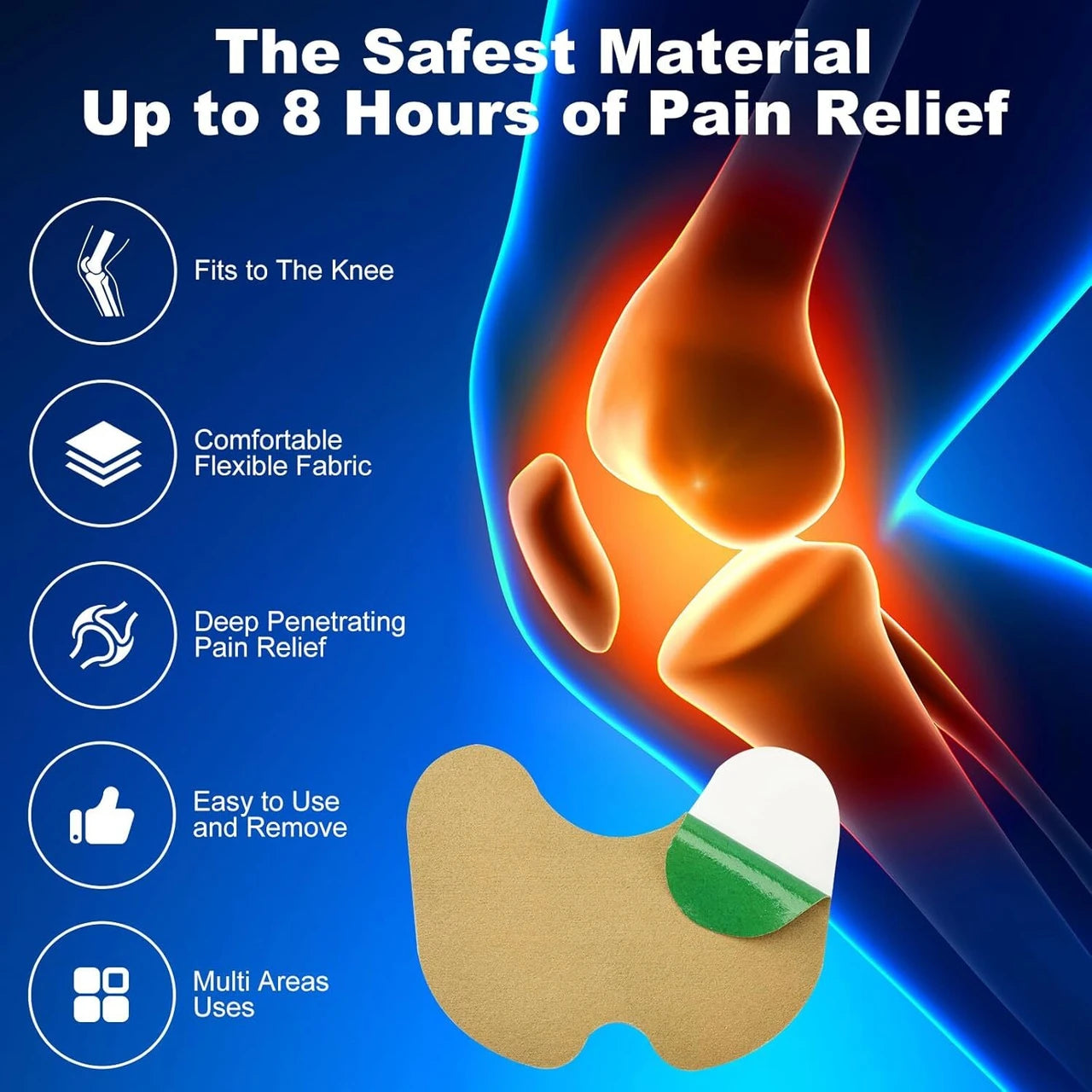 Herbal Knee Patch Extract Joint Ache Pain - Pack Of 10