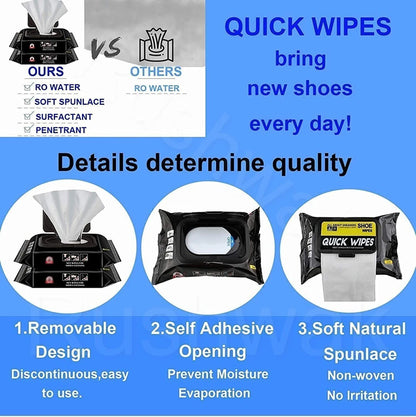 Shoe Sneaker Wipes Cleaner (Pack Of 2)