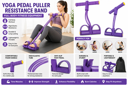 Yoga Pedal Puller Resistance Band – Full Body Fitness Equipment
