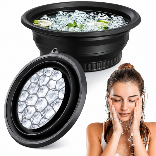 Face Bowl For Ice with Built-In Ice Tray