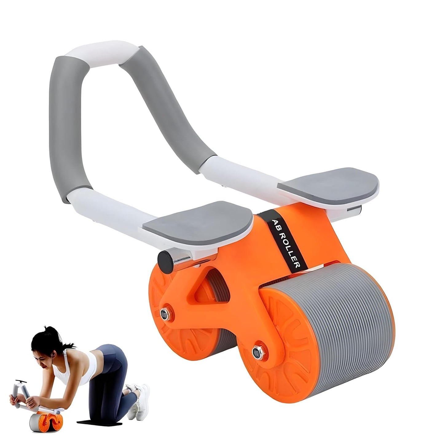 Double Wheel Ab Roller Equipment for Core Workout for Home Gym Fitness, Yoga & Pilates Exercises