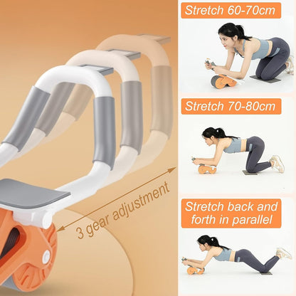 Double Wheel Ab Roller Equipment for Core Workout for Home Gym Fitness, Yoga & Pilates Exercises