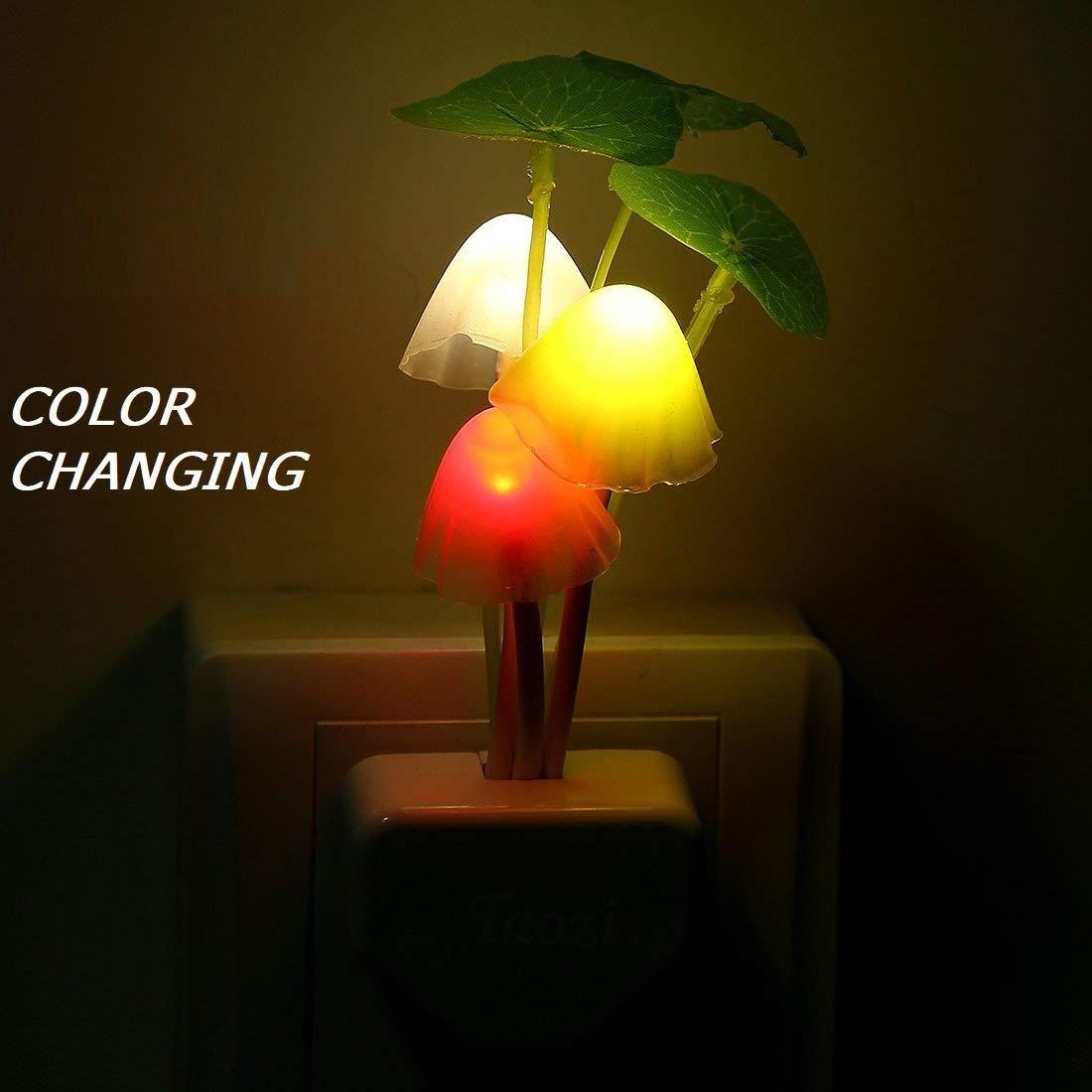 Mushroom Lamp Automatic Sensor Light Multi-Color Changing