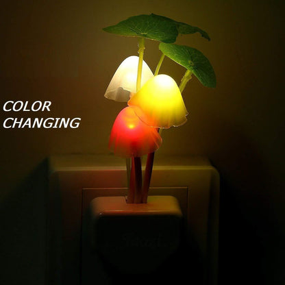 Mushroom Lamp Automatic Sensor Light Multi-Color Changing