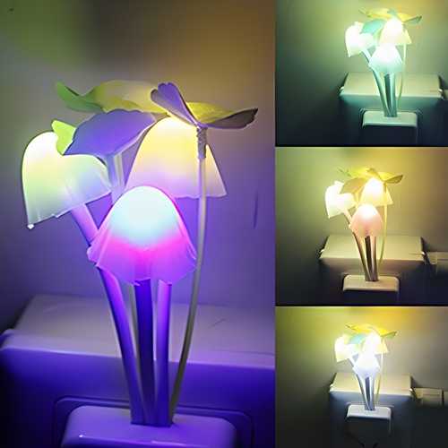Mushroom Lamp Automatic Sensor Light Multi-Color Changing
