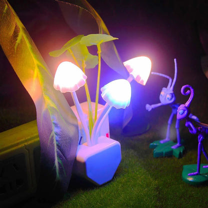 Mushroom Lamp Automatic Sensor Night Light – Multi-Color Changing LED