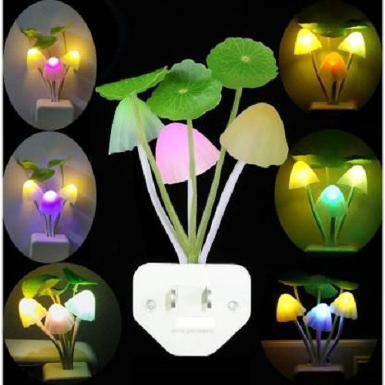 Mushroom Lamp Automatic Sensor Night Light – Multi-Color Changing LED
